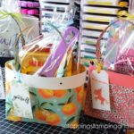 Make this paper tote bag to use as a cute gift bag for all your gift giving needs. Click here for the full tutorial!