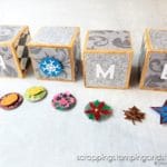 Make this Home block set with interchangeable pieces to decorate your home for every season, or give it away as an amazing and inexpensive gift idea!