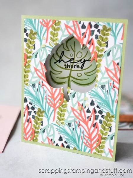 Click here to see a beautiful keyhole cutout card technique as well as 7 sample projects for the Stampin Up Artfully Layered bundle!