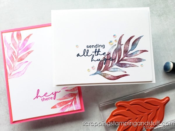 Click here to see a beautiful keyhole cutout card technique as well as 7 sample projects for the Stampin Up Artfully Layered bundle!