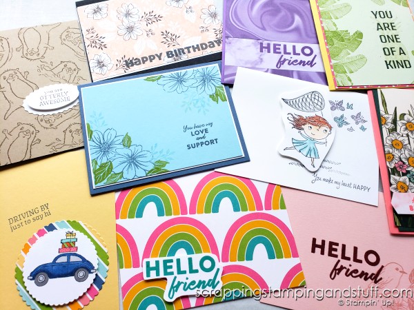 Stampin Up Sale-a-bration 2022 and 10 Simple Cards You Can Make In Minutes With FREE Stamp Sets!