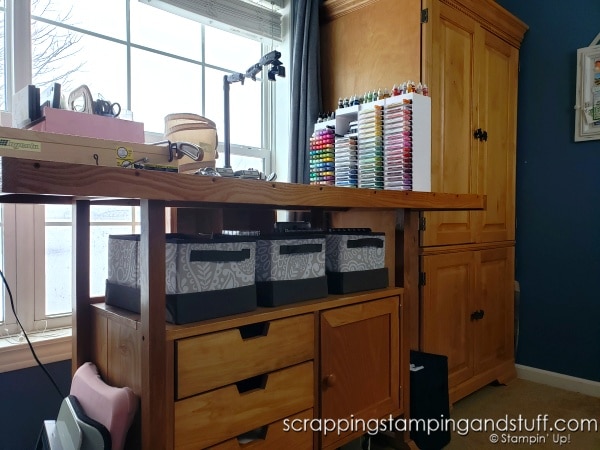 See my craft room tour with tons of craft room organization ideas here! Plus my top 5 organization tips!