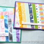 Click to see 7 ways to use paper strips and paper scraps on your card making and other paper craft projects!