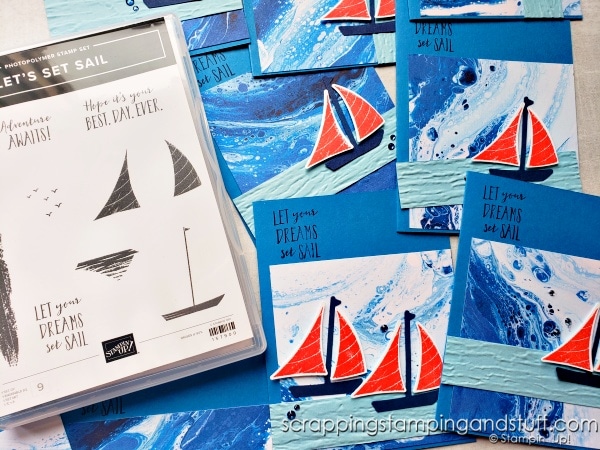 Stampin Up Let’s Set Sail & Tips For Making Lots of Cards Quickly