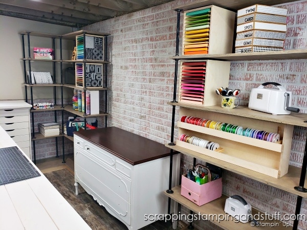 Click to stop in and see my new craft room! I'll share how I have my stamping supplies organized and share tons of tips for you!