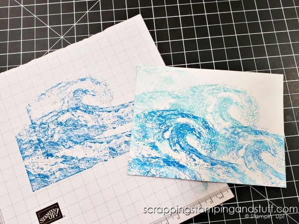 Click to see the Stampin Up Waves of Inspiration bundle here with 10 sample cards and two Stamparatus techniques! Part of the Waves of the Ocean special release.