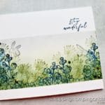 Create beautiful one-layer cards using just blending brushes, ink and stamps! Click here to see how. Stampin Up Honeybee Home, Blessings of Home, Paradise Palms, and Easter Friends.