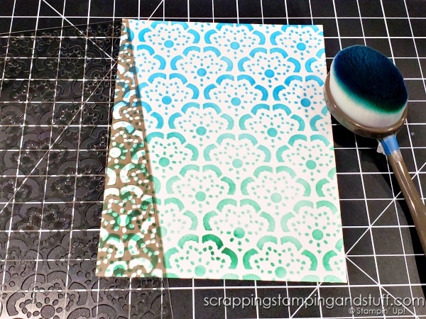 Click to see tons of ways to use the Stampin Up Butterflies & Flowers Laying Masks with blending brushes and lots of card samples!