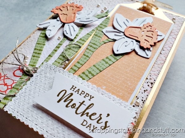 Click for the tutorial to make this bookmark card featuring the Stampin Up Daffodil Daydream bundle and lots of tips and techniques!