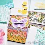 Click to see tons of ways to use the Stampin Up Butterflies & Flowers Laying Masks with blending brushes and lots of card samples!