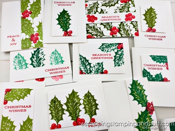 Stampin Up Leaves Of Holly & A One Sheet Wonder!