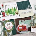 Save time die cutting - crank once and make 7 cards with the Stampin Up Trees For Sale stamp set and Tree Lot dies!