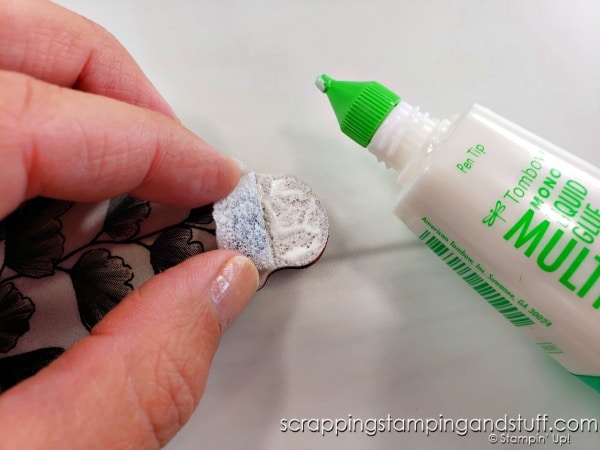 Today's card making tip is how to fix a ripped rubber stamp cling label! It's easy to fix - click to see how!