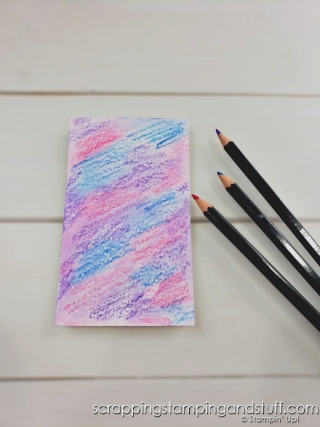 Love the look of watercolor but don't love the mess? Try no-mess watercoloring with watercolor pencils! Click to see how.