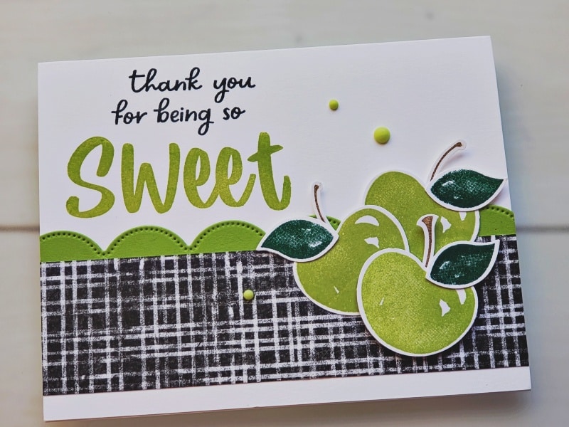 Use the Stampin Up Sweetest Cherries bundle to create adorable cards plus tons of other punch art shapes. Take a look at them here!