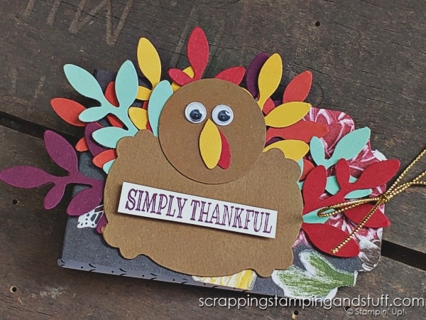 Make it a perfect Thanksgiving with these handmade treats! Ideas include a jar ring pumpkin centerpiece, turkey punch art treat holder, and leaf silverware rings.