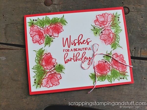 Take a look at the Stampin Up Framed Florets special release plus 9 different card ideas!