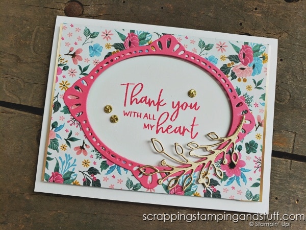 Take a look at the Stampin Up Framed Florets special release plus 9 different card ideas!