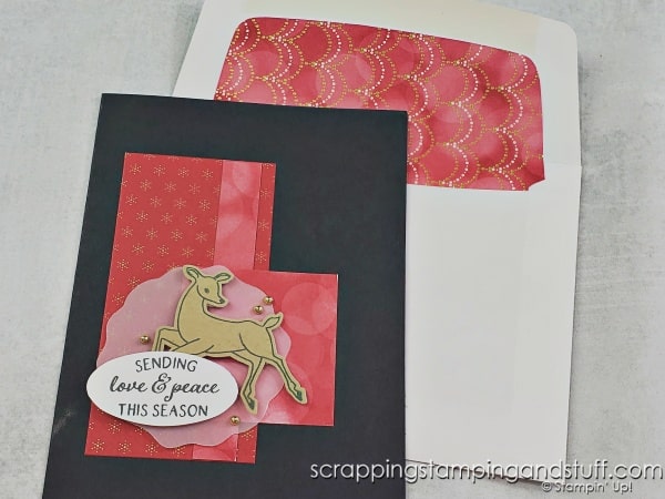 Click for 6 ideas for how to decorate envelopes with patterned papers! Send envelopes that are as beautiful as your cards!