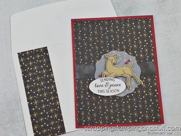 Click for 6 ideas for how to decorate envelopes with patterned papers! Send envelopes that are as beautiful as your cards!