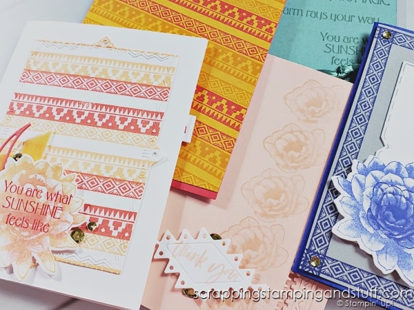 Use these 8 stamping platform techniques and the Stampin Up Desert Details bundle to create beautiful cards with your Stamparatus, MISTI or other stamp positioner