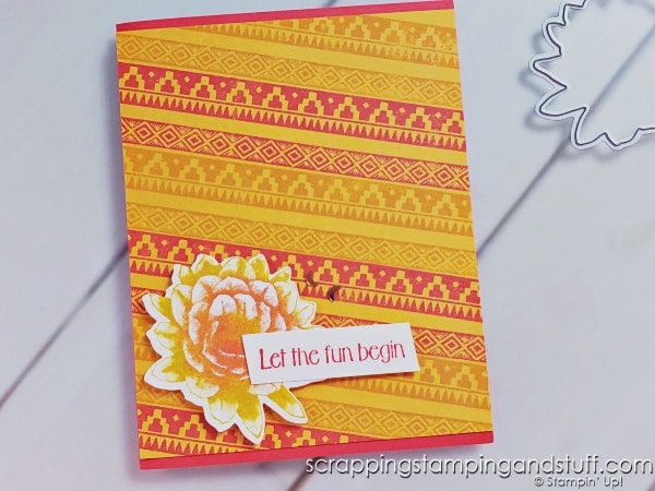 Use these 8 stamping platform techniques and the Stampin Up Desert Details bundle to create beautiful cards with your Stamparatus, MISTI or other stamp positioner