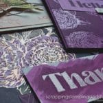 Click to see 5 heat embossing techniques to try today! Samples feature Stampin Up Fragrant Flowers, and include Joseph