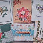 Click to see 9 creative ways to use hearts on your card projects! Sample cards feature the adorable Stampin Up Country Bouquet bundle.