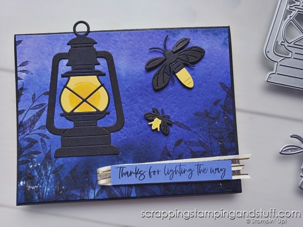 Click to see 3 simple ways to watercolor backgrounds with amazing results! Cards feature the Stampin Up Lighting the Way bundle!