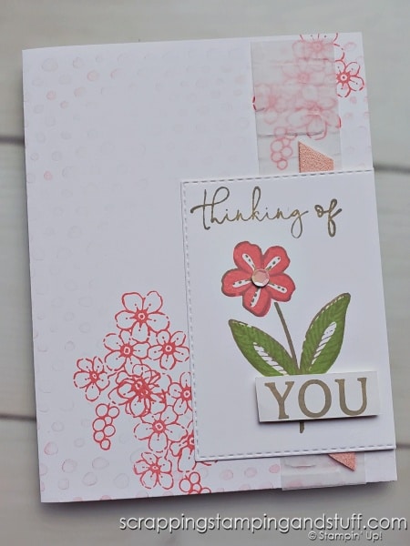 Click to see how to make 6 gorgeous cards in ?? minutes using the Stampin Up Sentimental Park stamp set and pick up TONS of tips for making multiples of card projects.