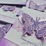 Click to get tips and tricks for saving time when producing multiples of a card project, and see how to create these stunning one-of-a-kind cards using Stampin Up Butterfly Brilliance!