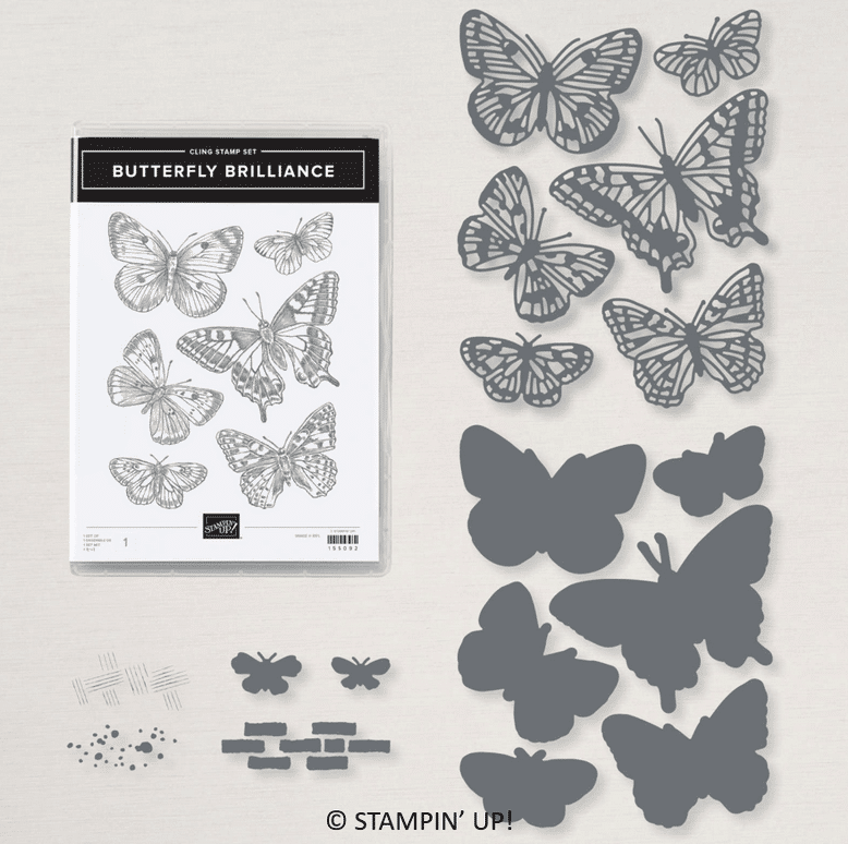 Stampin Up Butterfly Brilliance and Brilliant Wings Dies