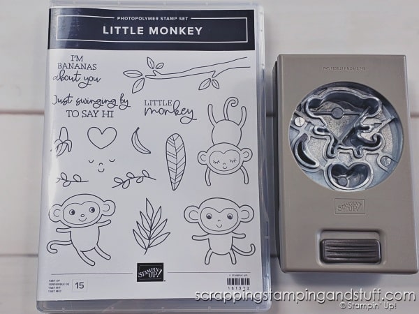 Click to see how to create an interactive spinner card with whirling and spinning pieces when the recipient opens it! Samples feature the Stampin Up Little Monkey bundle!