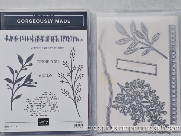 Use your die cuts in a unique way by creating monochromatic backgrounds! Cut your die cuts in the same color as the card base to create subtle beauty! Samples feature Stampin Up Gorgeously Made.