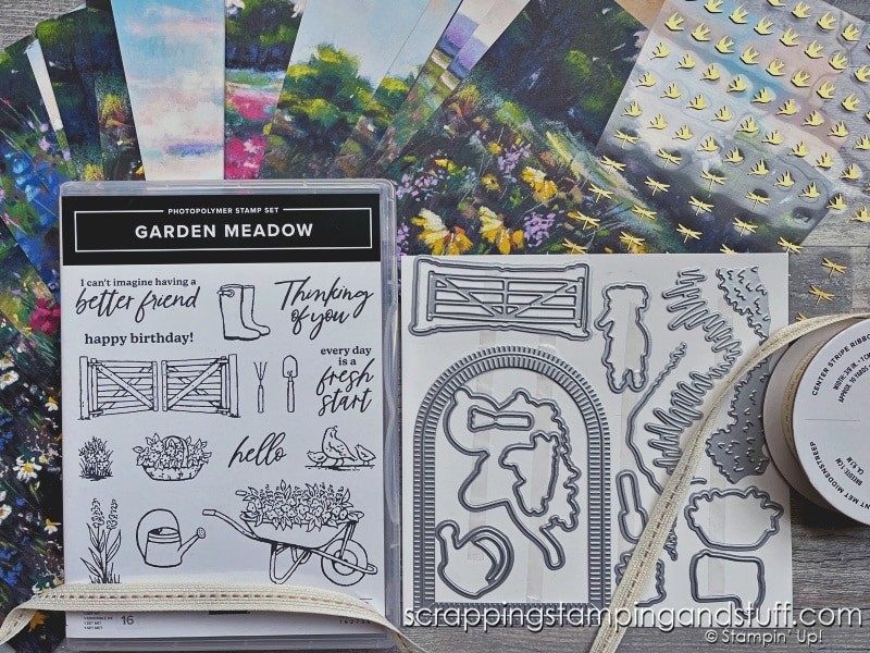 How To Make A Bridge Fold Card With Stampin Up Meandering Meadow