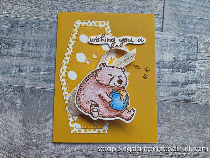 How To Make A Wobbler For Interactive Handmade Cards! Stampin Up Fluffiest Friends