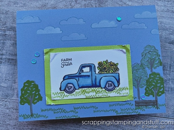 Does your card need a little something extra? Use these creative corner ideas to spice up your card projects! Adorable card samples feature the Stampin Up Trucking Along bundle.