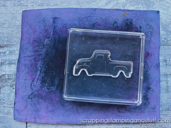 Isn't it frustrating when your stamp won't stamp?! When it happens try these things to get it working in a flash! Sample cards feature the Stampin Up Trucking Along bundle.