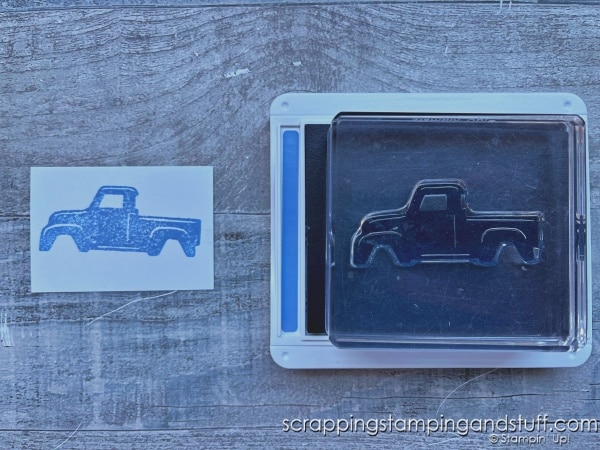 Isn't it frustrating when your stamp won't stamp?! When it happens try these things to get it working in a flash! Sample cards feature the Stampin Up Trucking Along bundle.