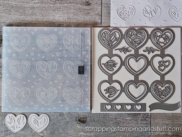 Have you ever embossed like this?! You don't even need an embossing machine! Take a look and see how to emboss in new ways including using the Stampin Up Thoughtful Moments hybrid embossing folder!