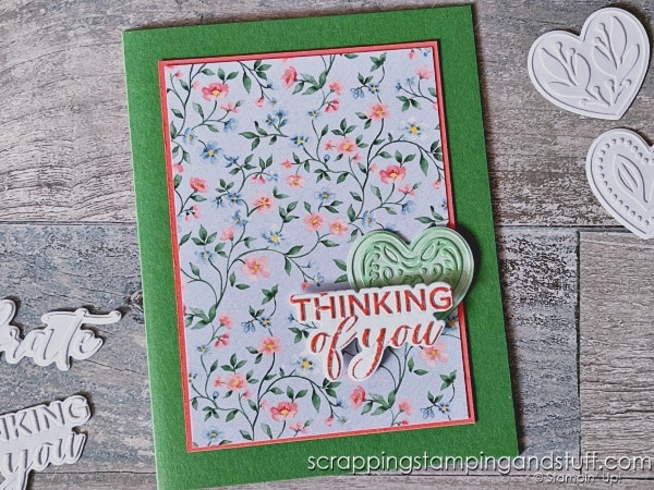 Have you ever embossed like this?! You don't even need an embossing machine! Take a look and see how to emboss in new ways including using the Stampin Up Thoughtful Moments hybrid embossing folder!