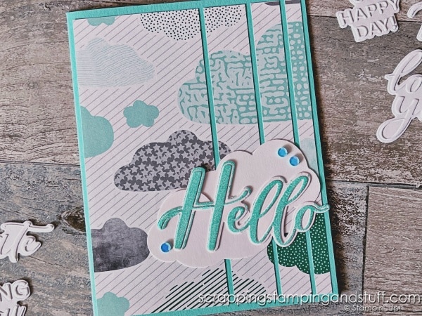 Have you ever embossed like this?! You don't even need an embossing machine! Take a look and see how to emboss in new ways including using the Stampin Up Thoughtful Moments hybrid embossing folder!