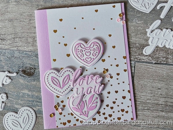 Have you ever embossed like this?! You don't even need an embossing machine! Take a look and see how to emboss in new ways including using the Stampin Up Thoughtful Moments hybrid embossing folder!