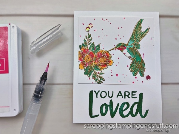 Click here to see six more beginner card making techniques that anyone can do! Cards feature the Stampin Up Thoughtful Expressions and Softly Said stamp sets.