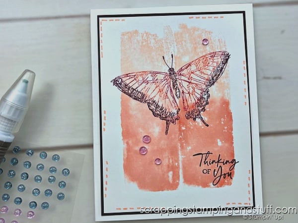 Click for a tutorial showing six simple card making techniques, perfect for beginning stampers! Featuring the Stampin Up