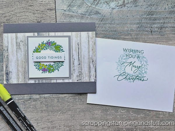 Click for 3 quick and simple Christmas card ideas, that are perfect for beginning card makers. Featuring Stampin Up Sophisticated Sled, make these cards in a flash!