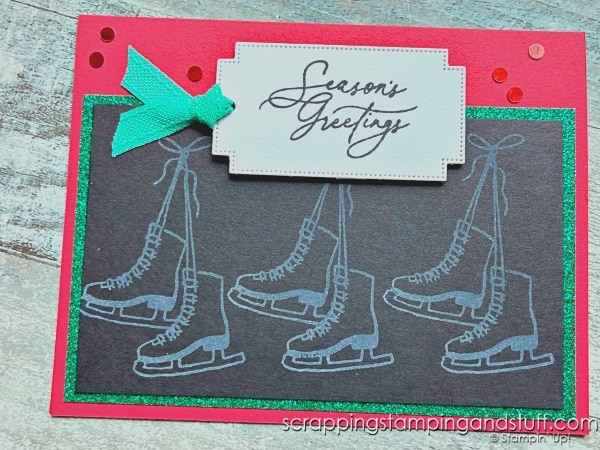 Click for 3 quick and simple Christmas card ideas, that are perfect for beginning card makers. Featuring Stampin Up Sophisticated Sled, make these cards in a flash!