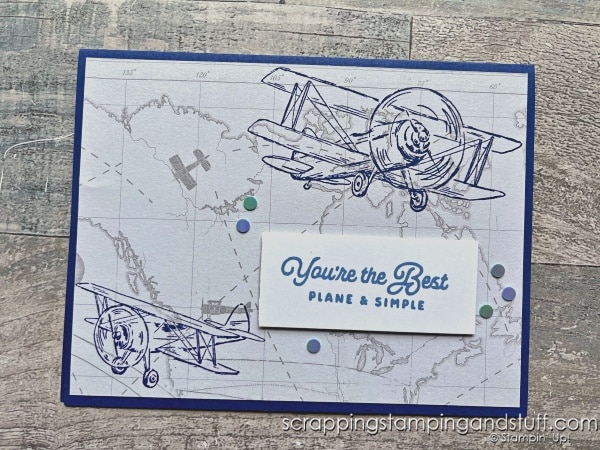 Click for 3 ideas for quick and easy card recipes you can use to make simple cards in minutes! Featuring Stampin Up Adventurous Sky