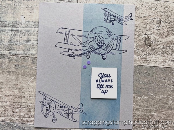 Click for 3 ideas for quick and easy card recipes you can use to make simple cards in minutes! Featuring Stampin Up Adventurous Sky