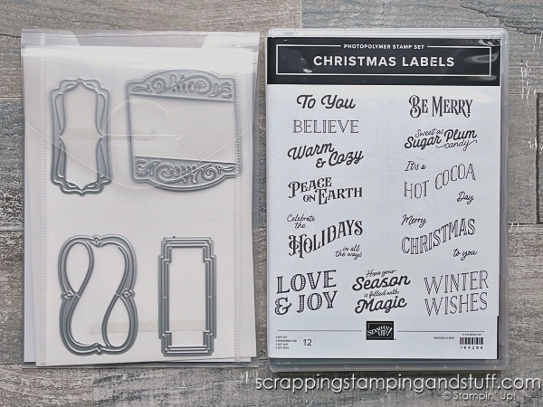 Click to watch as I create 8 cards in 20 minutes, and use an amazing tag trick you have to see to believe! Featuring Stampin Up Christmas Labels and Yuletide Village.